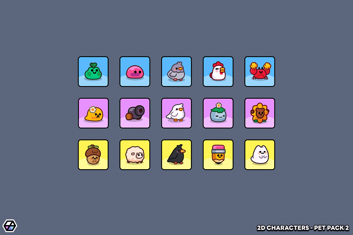 2D Characters - Pet Pack 2, an Animal Illustration by LAYERLAB (Photo 6 of 7)