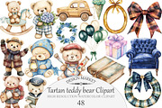 Tartan teddy bear Clipart, an Illustration by Design Market (Thumbnail 1 of 5)