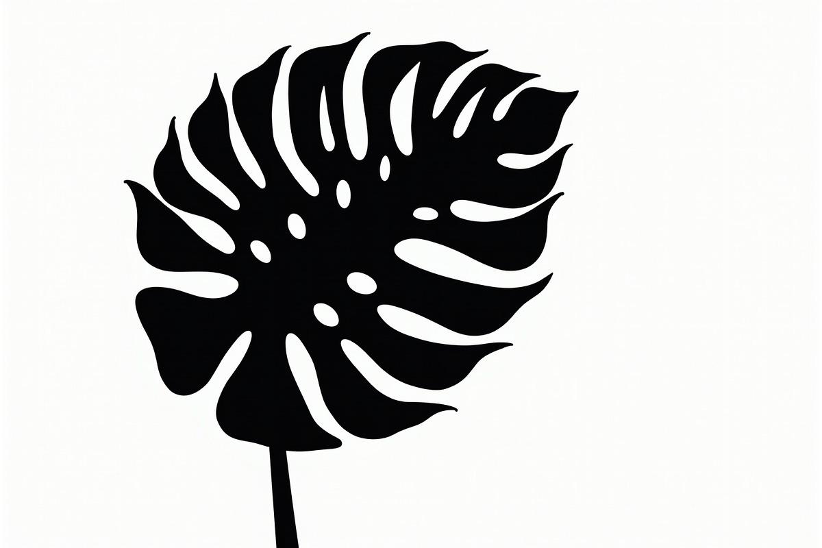 Stylized Monstera Leaf Bundle, an Illustration by hafijul (Photo 8 of 9)