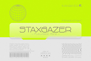 Staxgazer - Futuristic Font