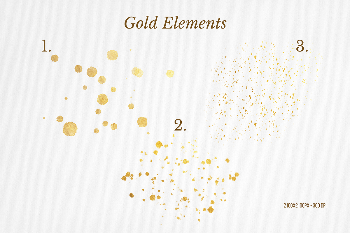 Contemporary Shapes and Gold Clipart, a Texture Graphic by Minky Moo Creations (Photo 7 of 14)