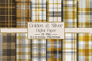 Golden & Silver Fabric Patterns, a Texture Illustration by DreamPrint404 (Thumbnail 1 of 4)