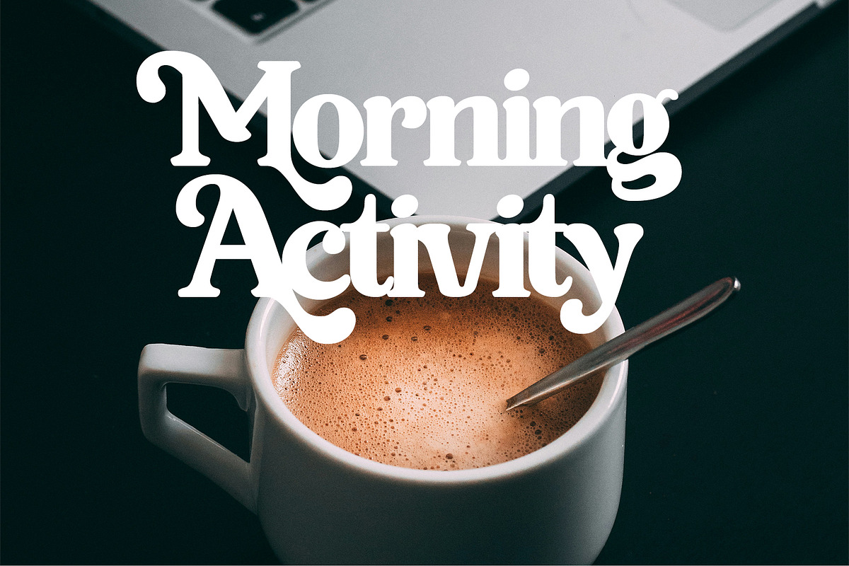 Meraki – Retro Serif Display Font, a Serif Font by PickyPicks (Photo 4 of 12)