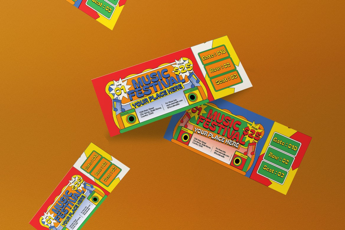 Music Festival Ticket preview 3