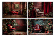 Christmas Digital Backdrops BUNDLE, a Layer Style Add-On by Wild Honey Design Co. (Thumbnail 4 of 6)