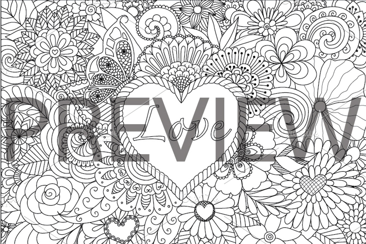 35 Valentine's coloring, an Animal Illustration by Somjai King (Photo 19 of 36)