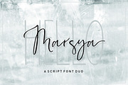 Marsya Script Font Duo, a Script Font by Areatype (Thumbnail 1 of 7)