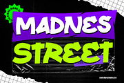 Madnes Street Comic Graffiti Tag, a Symbol Font by dansdesign (Thumbnail 1 of 11)