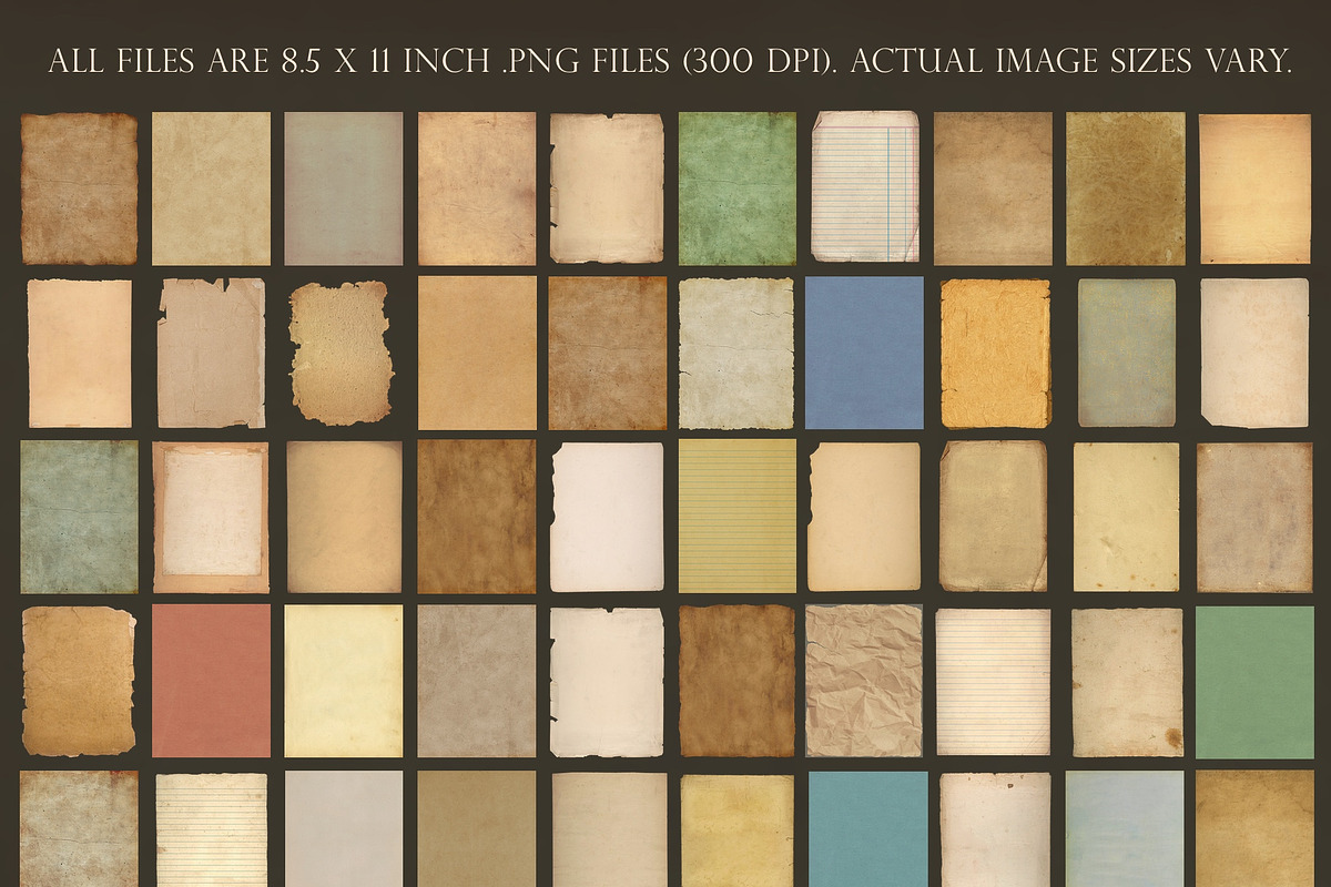 Vintage Paper Textures, a Texture Graphic by Paper Farms (Photo 3 of 3)