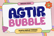 Agtir Bubble - Playful Logo Font