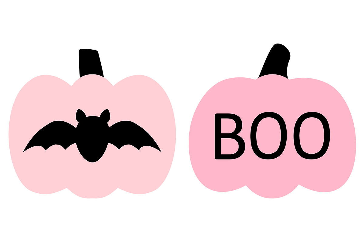Cute Pink Halloween clipart SVG, an Illustration by IrinaShishkova (Photo 5 of 7)
