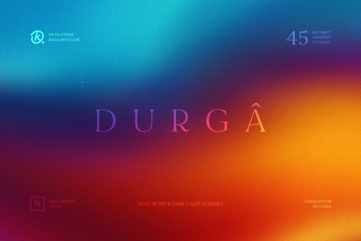 Durga — Abstract Gradient Textures, a Texture Graphic by Milka (Photo 1 of 9)