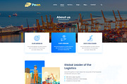 Peon - Logistic PSD Template, a Landing Page Template by Andit themes (Thumbnail 6 of 34)