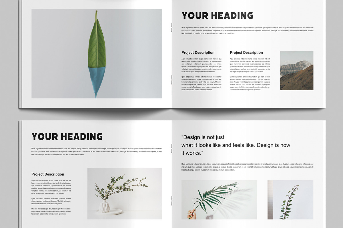 Photobook Portfolio Design Layout, a Brochure Template by MightyDesign (Photo 4 of 9)