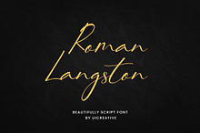 Roman Langston Script Font