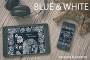 Blue and White Textures and Patterns, a Texture Graphic by Svetlana Kononova (Thumbnail 7 of 7)