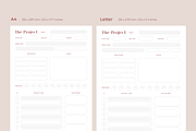The Project - Modern Planner Layout, a Stationery Template by Filip Studio (Thumbnail 5 of 6)