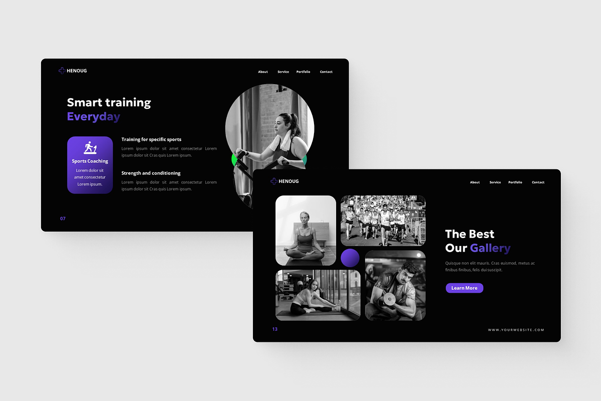 Henoug - Health Training Powerpoint, a Presentation Template by SquidPixey (Photo 2 of 6)