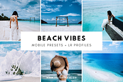 Beach Vibes Mobile Lightroom Presets, an Action Add-On by Filtercrave (Thumbnail 1 of 11)