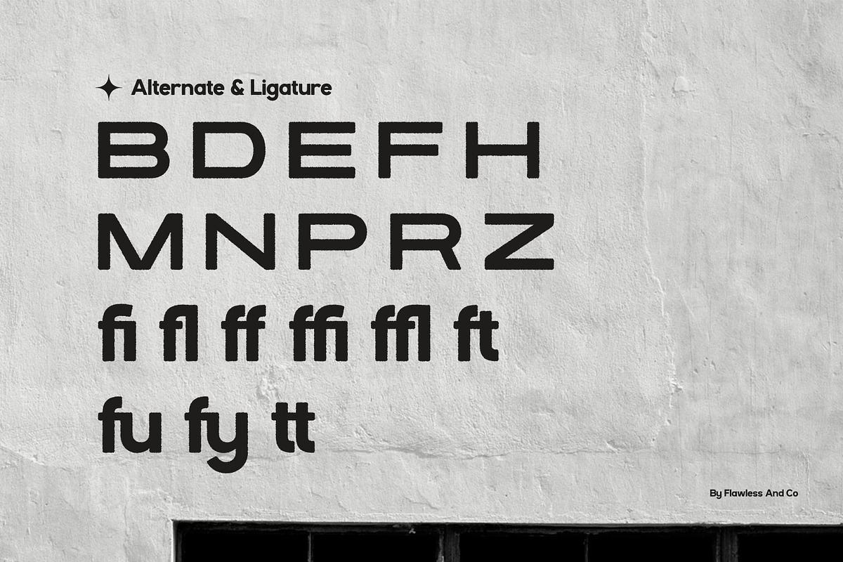 Fake Blur - Distort Effect Sans Font, a Sans Serif Font by Flawless And Co (Photo 9 of 10)