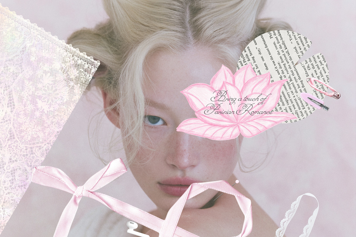 La Rosette Romantic Collage Pack, an Object Graphic by Feelsoul (Photo 3 of 10)