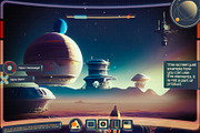 Retro Space UI. Set of 100 elements, an Object Graphic by Olga Ryzychenko (Thumbnail 10 of 10)