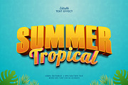 Text Effect Summer Tropical, a Layer Style Add-On by Navy Graphic (Thumbnail 1 of 2)