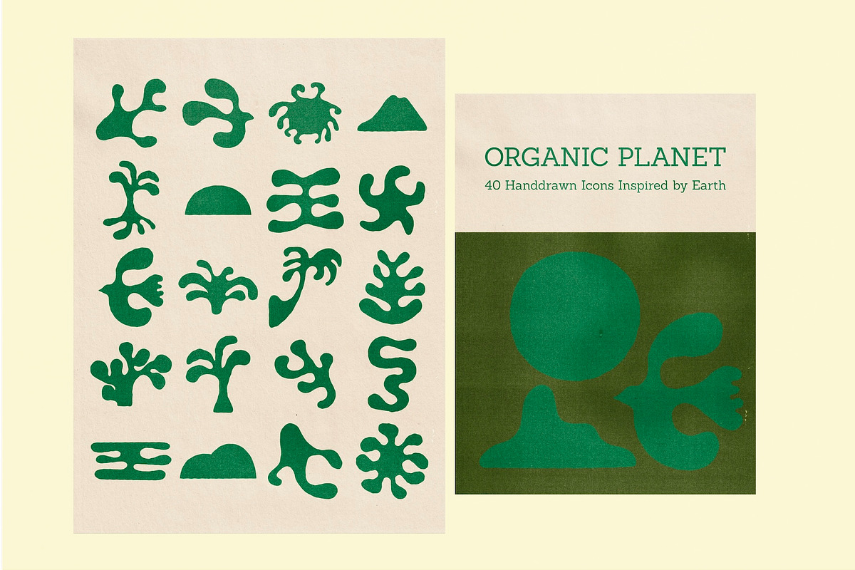 Organic Planet - 40 Hand Drawn Icons, a Decorative Illustration by Madeline ODonoghue Design (Photo 3 of 23)