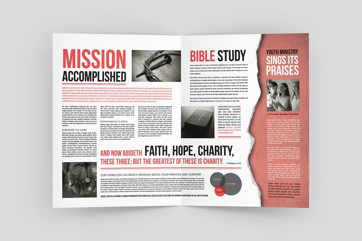 Church Newsletter Template, a Magazine Template by StockLayouts (Photo 2 of 4)