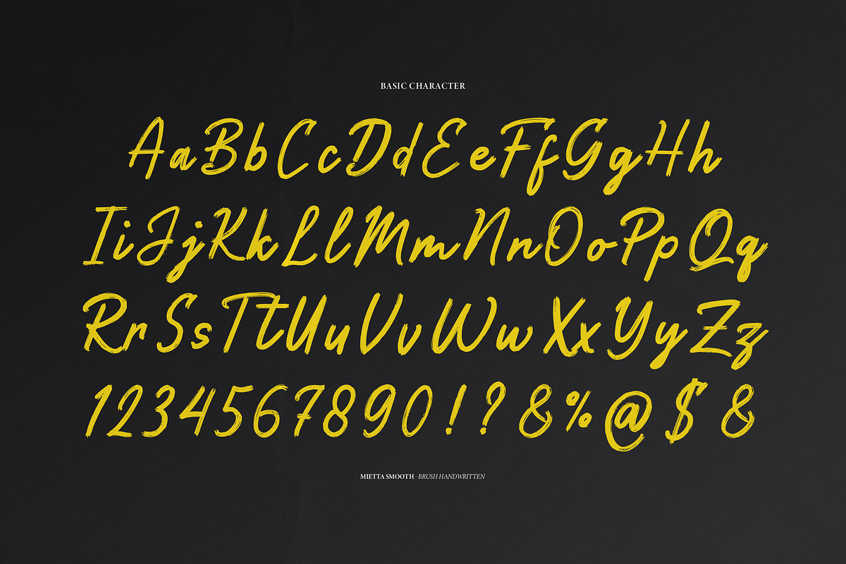 Mietta Smooth Brush Handwritten Font, a Handwritten Font by gracetype_studio (Photo 11 of 12)