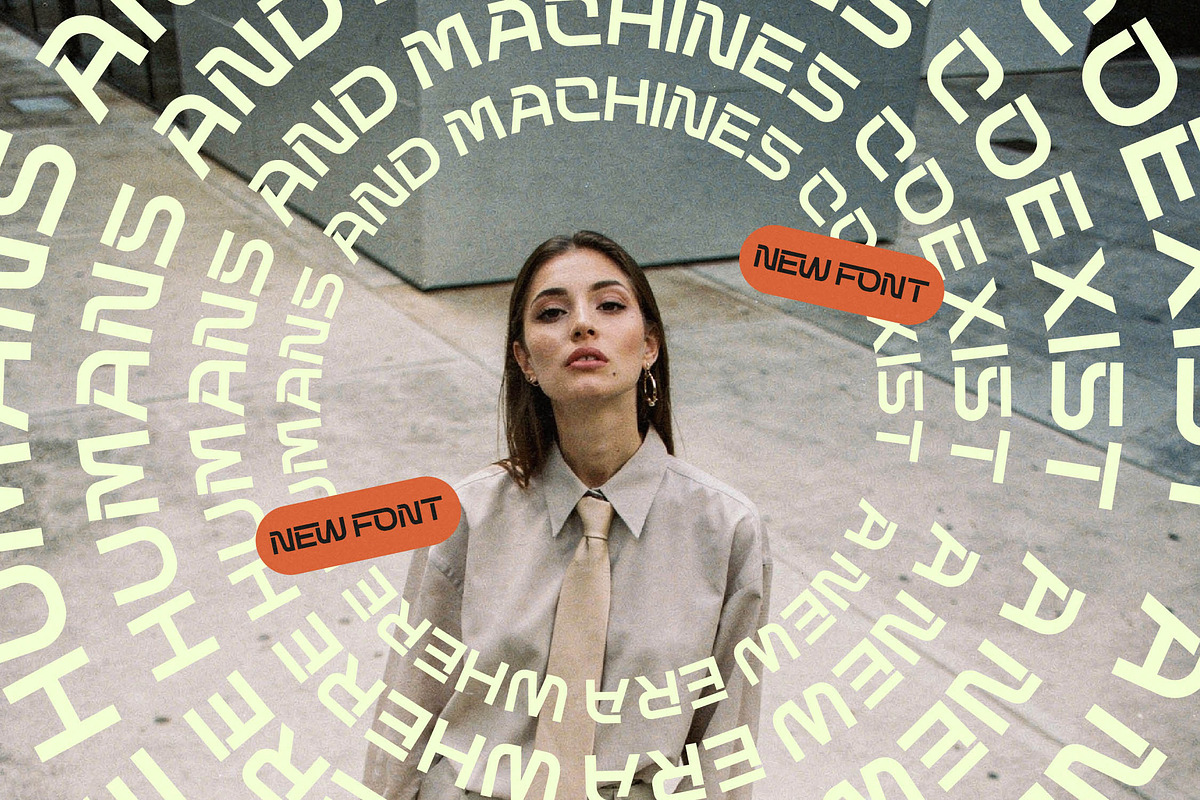 Techetic Human Futuristic Font, a Sans Serif Font by timelesstype.co (Photo 12 of 20)