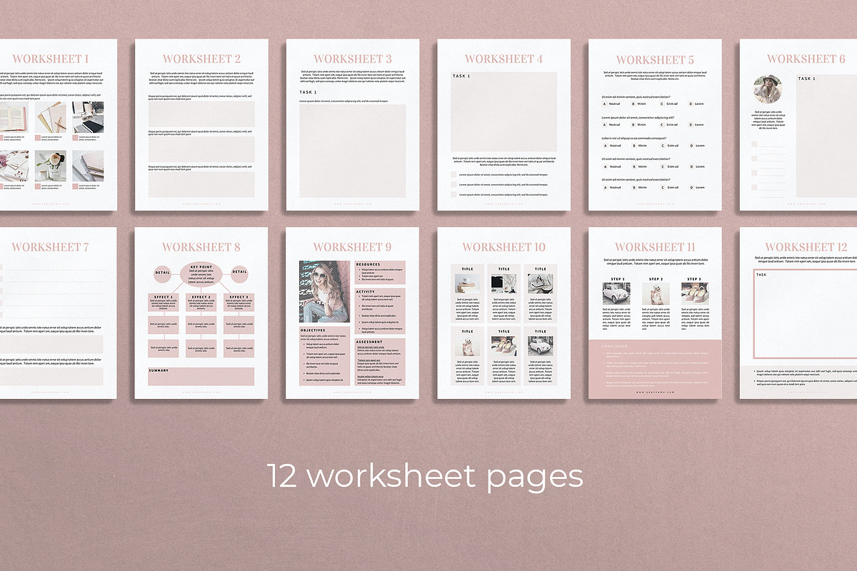 Ebook Workbook Canva Template, a Templates & Theme by Miri Campbell