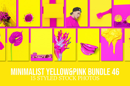 Minimalist yellow&pink bundle 46, a Beauty & Fashion Photo by Jenya Porechenskaya