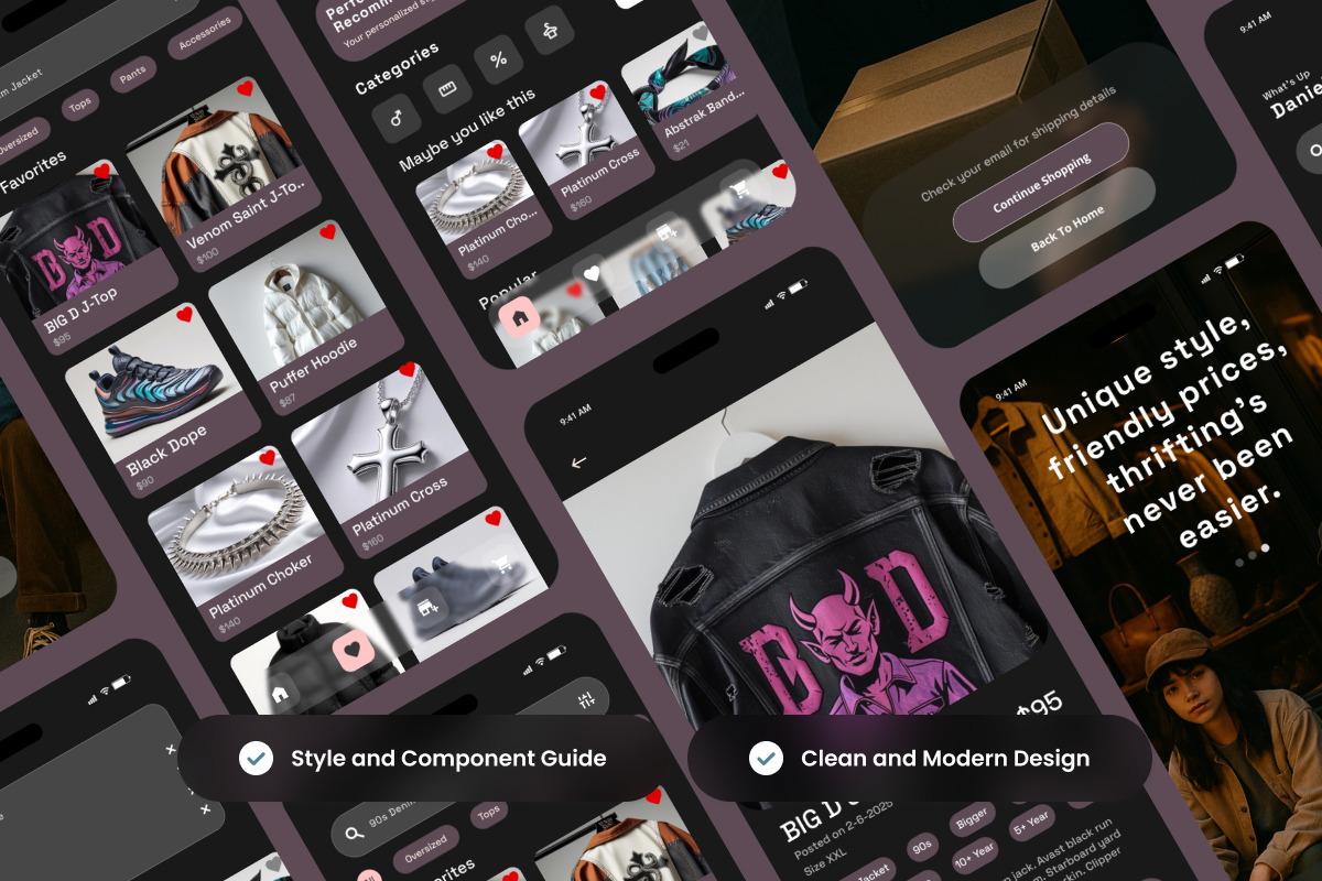 Jecky - Fashion Store App Design preview 3