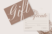 Chic Gift Certificate Template, a Card Template by LePosey Studio (Thumbnail 2 of 6)