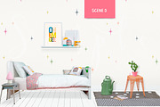 Kids Room Wall/Frame Mock Up 5, a Print Template by Whimsicality (Thumbnail 2 of 4)