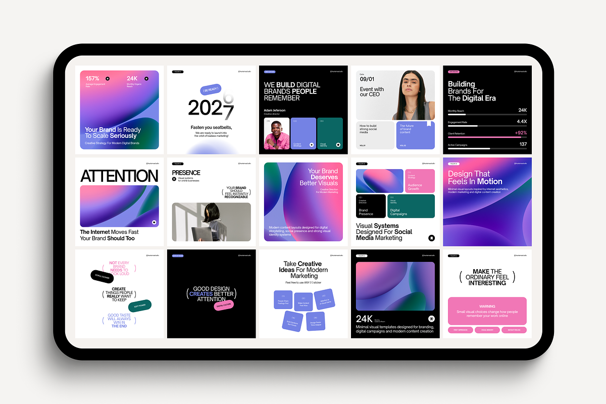 Digital Aura Social Media Kit, a Social Media Template by Karisma Studio (Photo 9 of 10)