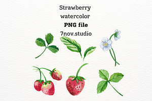 Strawberry Watercolor