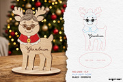 Christmas Reindeer Family SVG Bundle, a Decorative Illustration by svgocean (Thumbnail 11 of 13)