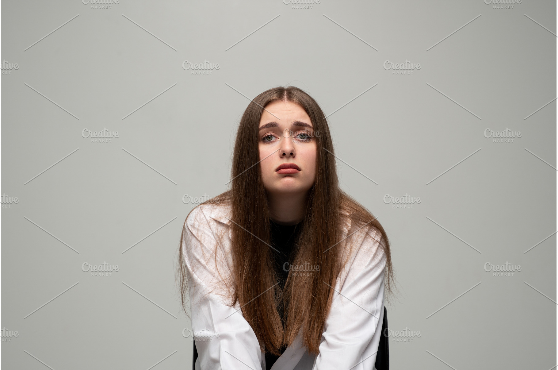 Young woman feeling sad and tired, a Person Photo by volodymyrshtun13795
