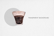 Watercolor Coffee Clipart, an Illustration by MilanaDesignShop (Thumbnail 3 of 4)
