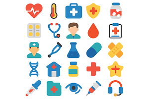 Medical & Healthcare Icons Set, an Object Graphic by RT Studio