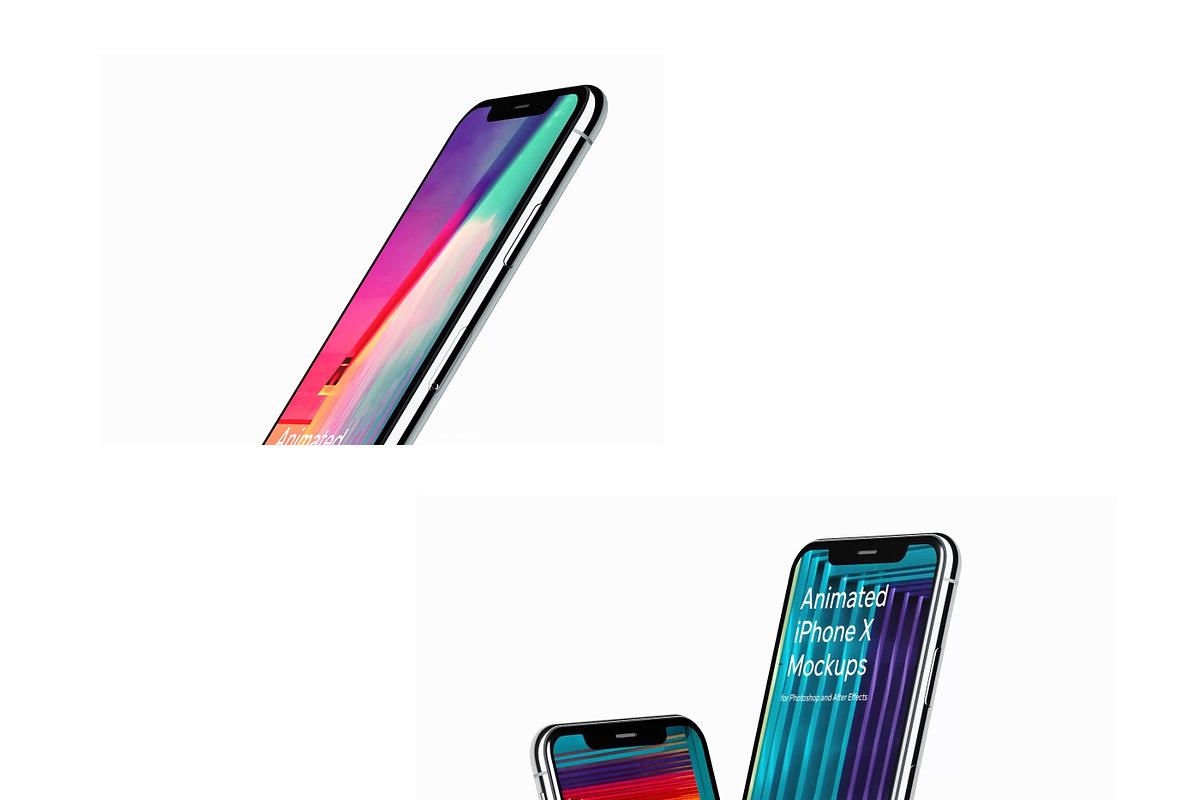 Animated iPhone X Mockup for AE, an iPhone Mockup by ls.graphics (Photo 3 of 4)