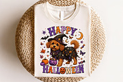 Happy Halloweenie Dachshund PNG, a Seasonal Illustration by CraftArtStudio (Thumbnail 4 of 4)