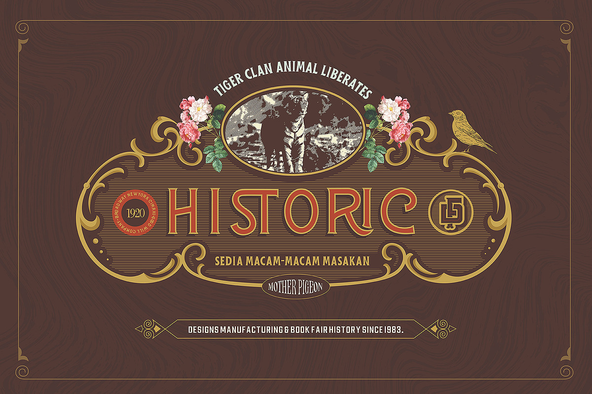 Wincosin Vintage & Package Fonts, a Font by Fortunes Co (Photo 11 of 11)