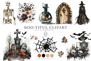 watercolor halloween clipart set, a Decorative Illustration by Patishop Art (Thumbnail 1 of 6)