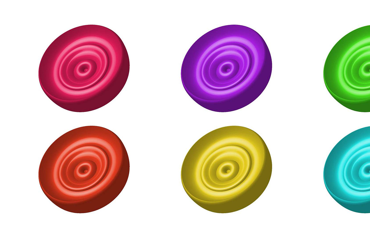 3d Geometric Vector Shape Bundle Set, an Object Graphic by NJ Himel (Photo 13 of 15)