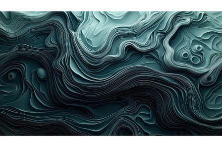 Abstract layered design with wavy, an Illustration by Sergey Kotenev