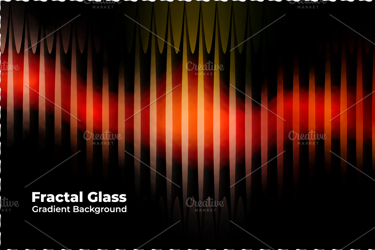 Red glowing waveform, a Background Graphic by Design Store (Photo 3 of 3)