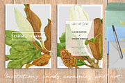 Southern MAGNOLIA-Vintage Clipart, an Illustration by watercolorwild.graphics (Thumbnail 2 of 7)